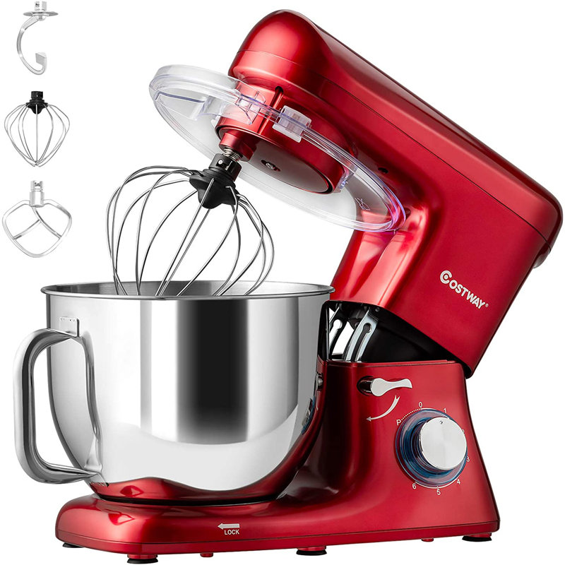Costway 7L Stand Mixer, Red