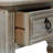 Rustic Farmhouse Wood Side Table With Drawer And Shelf, Pine And MDF Construction, Distressed White Finish