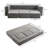 Compression Modular Sofas, Grey Foam Modern Multifunctional Small Home