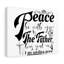 Peace Be With Christian - Wrapped Canvas Print-891503815