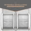 Porte de douche coulissante double 56-60 "X70"