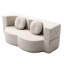 Lit convertible 2 en 1 avec oreiller, couleur kaki, idéal pour un loft ou un bureau. Livré sans montage. Mousse. Facile à installer en appartement. Se plie facilement.