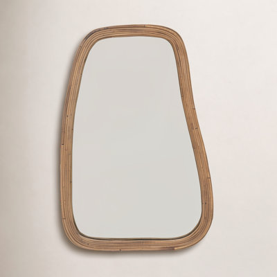 Rattan Flat Wall Mirror