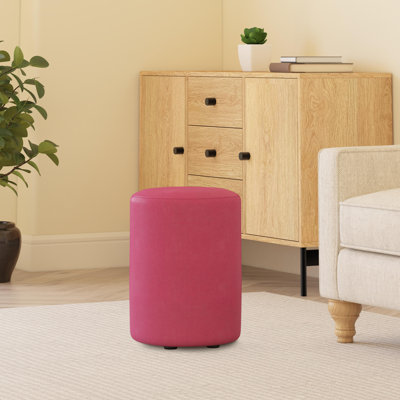Faux Leather Round Stool Seating 