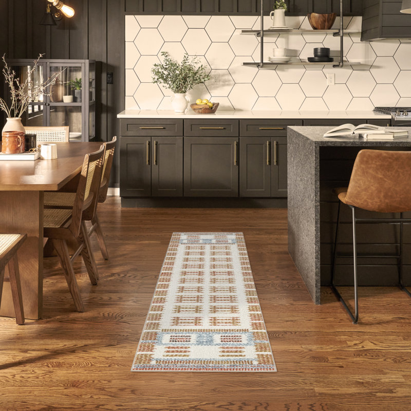 Marilo Power Loom Polyester Area Rug, Runner 2'2" x 7'6