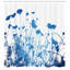 Ensemble de rideau de douche + crochets-44322746