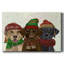 Christmas 3 Winter Labs - Toile tendue avec châssis-1862205212
