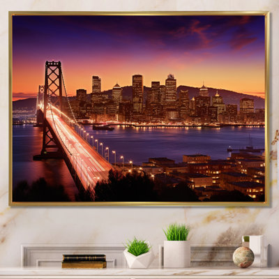 Toile de San Francisco et pont Bay III - Ponts, art mural