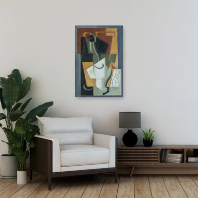 Still Life, 1919 Abstract Contemporary Wall Art Print by Juan Gris - 1 Piece Wrapped Canvas Wall Art