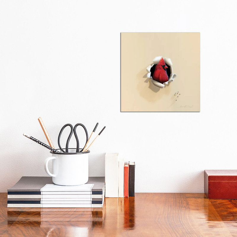 Handsome Red Head by Camille Engel - Print on Canvas, Wrapped Canvas, 30.48 cm H x 30.48 cm W