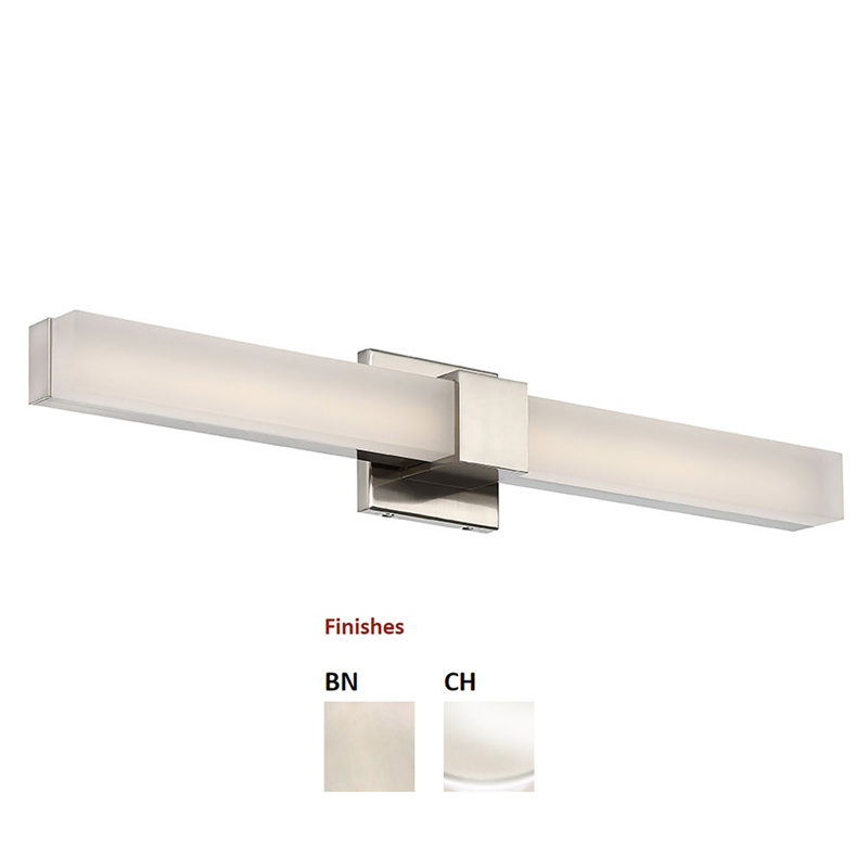 Forgey Dimmable LED Bath Bar, Chrome
