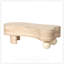 Table basse irrégulière avec plateau rabattable, rangement dissimulé et design moderne pour des espaces de vie compacts