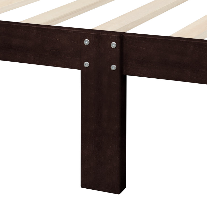 Wadsworth Twin Solid Wood Standard Bed, Espresso