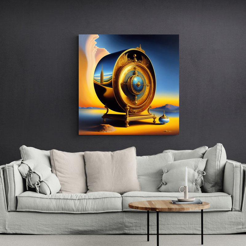 "Time Machine Dali 6" par Stephen Chambers, impression sur toile tendue, L 18 po x H 18 po
