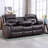 Brenaya 83.4" Modern and Oversize Soft Breathable Faux Leather Power Reclining Sofa-1450213822