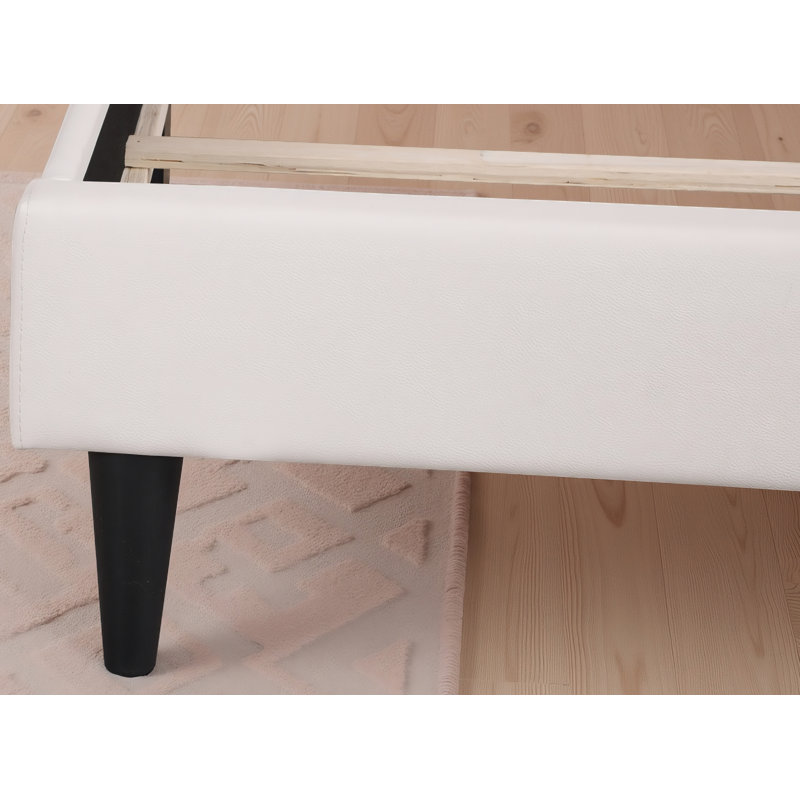 Ensemble de 2 lits simples Getafe, Lit simple, Blanc / Rose