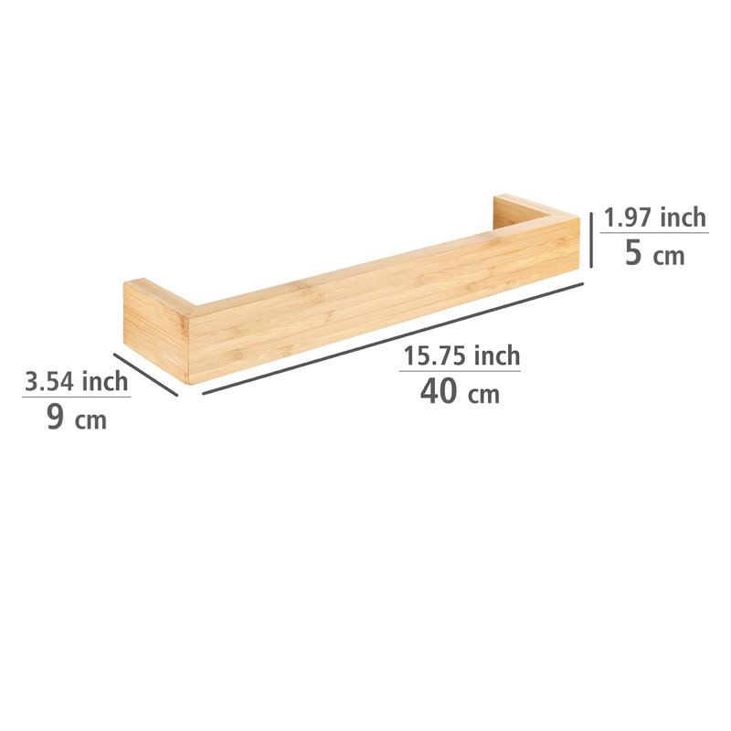 Bambusa Wood Wall Towel Rack