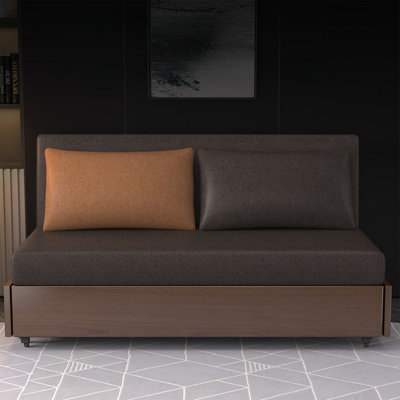Canapé-lit modulaire en bois massif 71,65 po