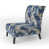 Motif victorien de tourbillons bleu de cobalt roma sélectionné