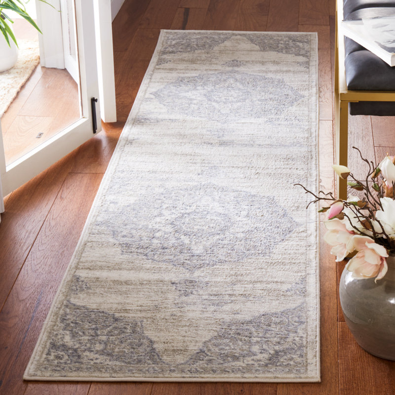Arvillia Oriental Ivory/Beige Area Rug, Runner 2' x 8'