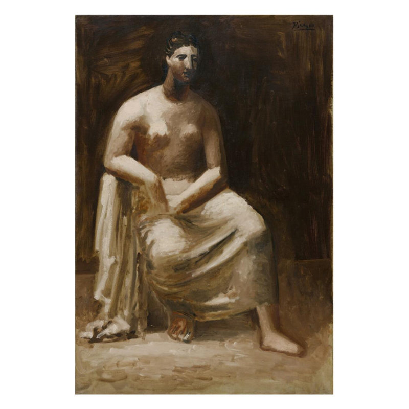 «Femme dans un fauteuil» par Pablo Picasso - Impression giclée, H 28 po x l 22 po