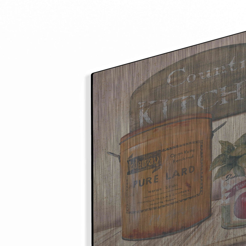 Art mural en métal de luxe «Mom's Kitchen II» par Pam Britton, 24 po x 16 po, H 16 po x l 24 po