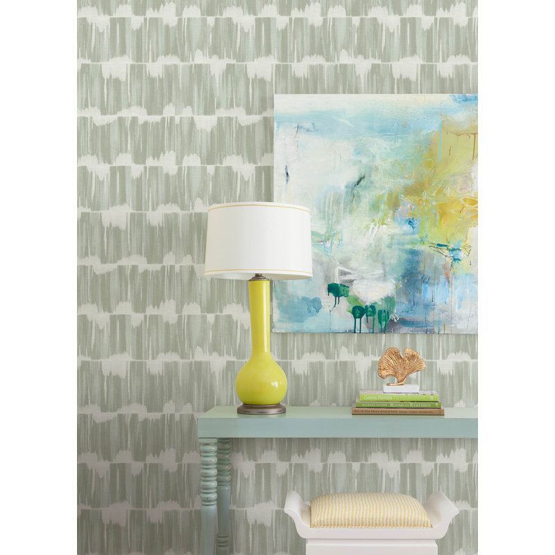 Serendipity Sterling Shibori Wallpaper, Green