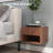 Floating Nightstand Set of 2 with Drawer and Shelf, Brown