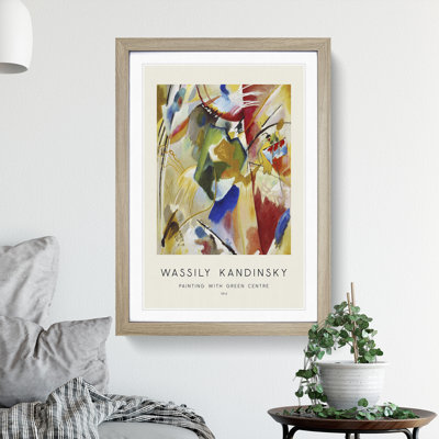 Green Center by Wassily Kandinsky - Framed Print