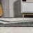 Bonnes Chevron Machine Made Power Loom Polypropylene Area Rug in Ivory/Black-2104481451