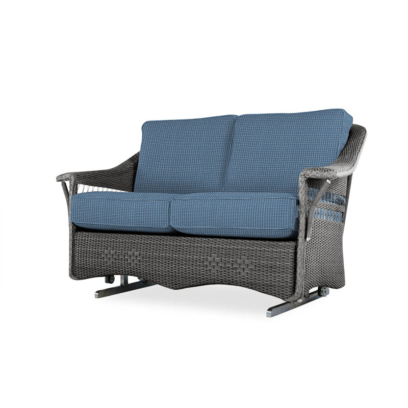Nantucket Outdoor 2 - Seat Loveseat, Bamboo Bay Sky, Mink
