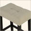 Table de salle à manger brune 4 pièces ensemble de table de salle à manger unique avec 3 tabourets USB capitonnés Beige