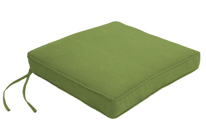 Sunbrella Dining Chair Cushion, 2.5" H x 21" W x 19" D, Spectrum Cilantro Sunbrella® Plainweave