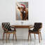 «Highland Cow Santa Hat», reproduction d'art contemporain sur toile-185884802