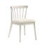 Chaise rustique en bois massif 2 avec finition blanche, style pour la cuisine et les pièces, facile à assembler, largeur 21,06 po, hauteur 30,58 po, configuration 24,83 lb, largeur, hauteur, poids-119001094