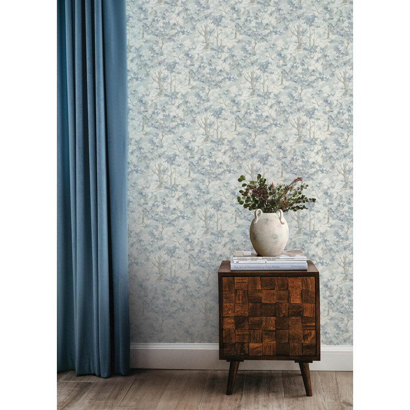 Thicket Blue Forest Wallpaper, Blue
