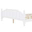 Base de lit plateforme en bois massif rétro avec tête de lit sculptée, support de lattes dense, joints de mortaise-tenon et assemblage facile-1863511621-1863511643