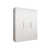 white matt + handles: gold