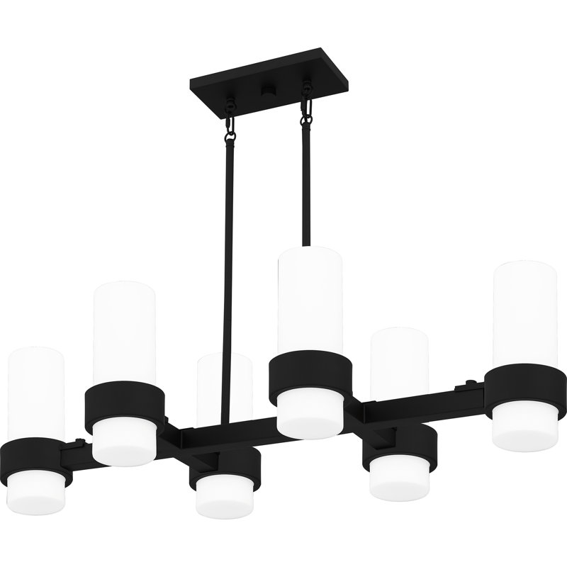 Glenmora 6 - Light Dimmable Kitchen Island Cylinder Chandelier