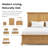 Tynemouth Wood Twin Panel Bed-296073925