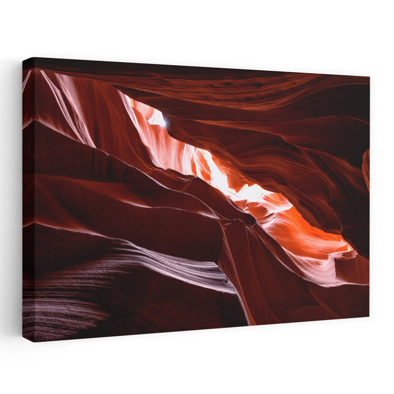 Antilope, paysage abstrait contemporain, art naturel, H 16 po x l 24 po