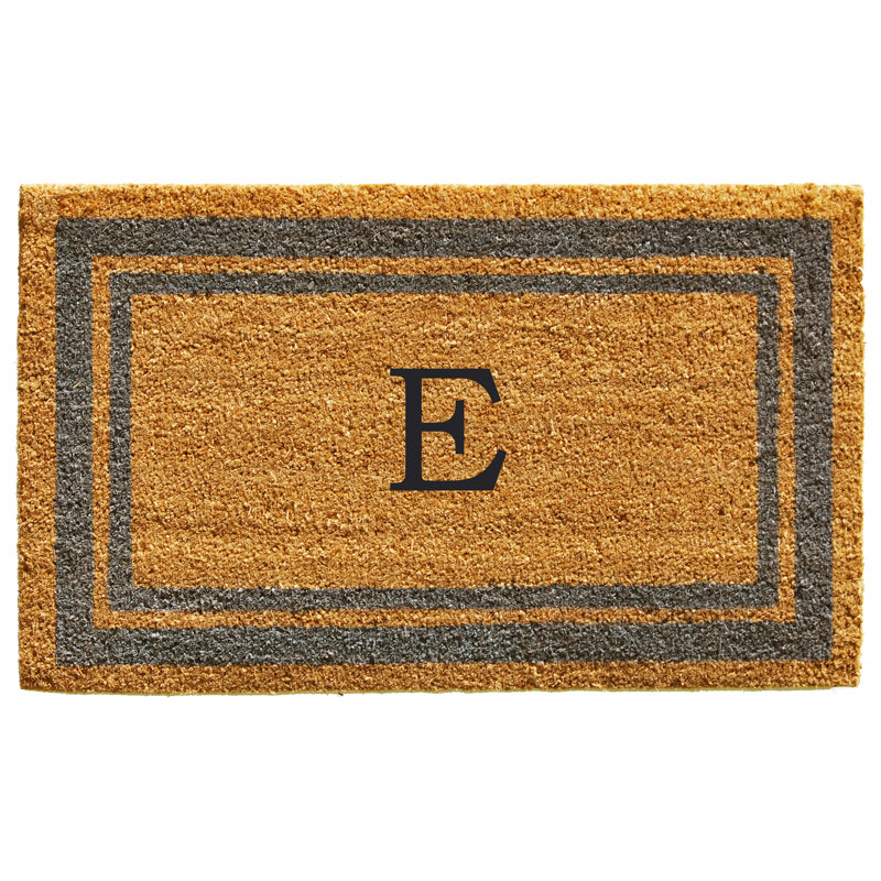 Tapis d'entrée antidérapant Stortz, Pervenche / jaune, E, Rectangle 1 pi 6 po x 2 pi 6 po