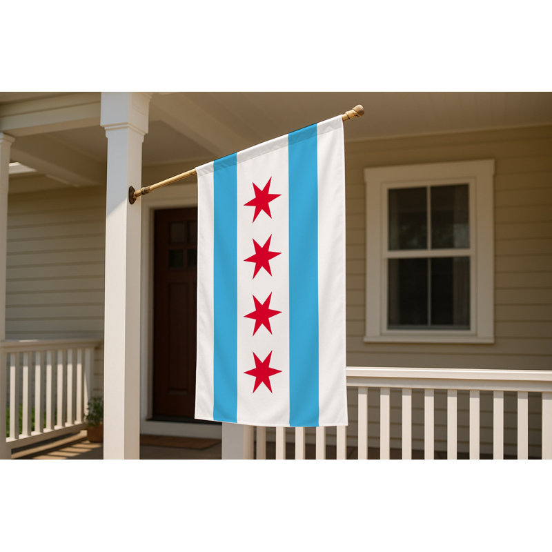 Drapeau de Chicago - drapeau extérieur
