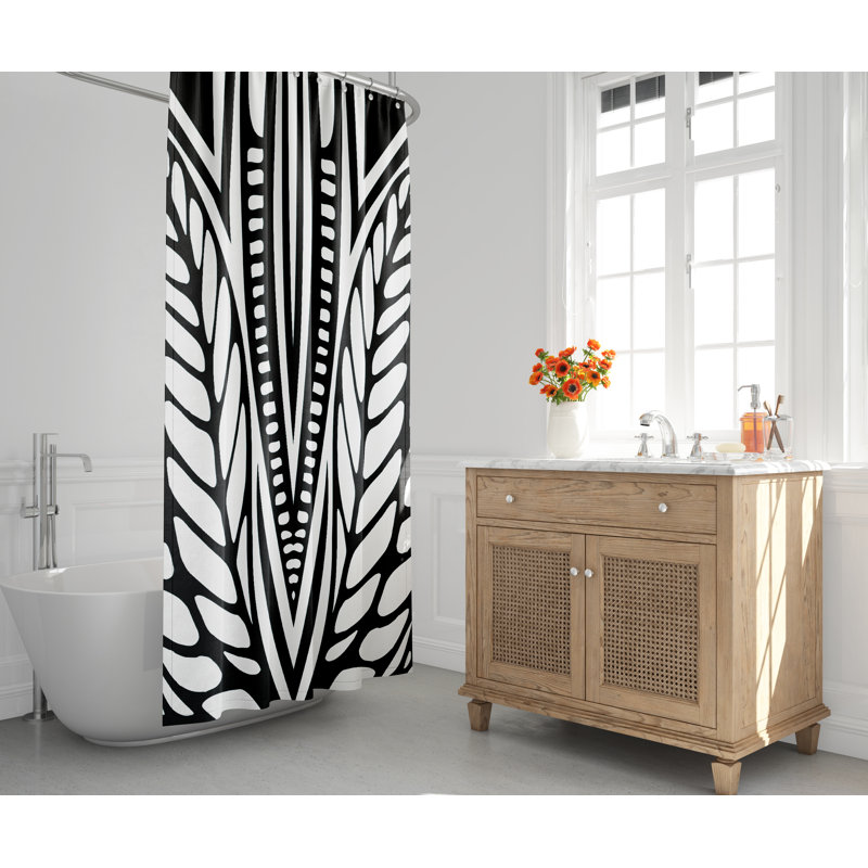 Rideau de douche Silia, Noir