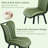 Modern Quilted Upholstered Dining Chairs Wingback Luxury Side Chairs With Metal Legs (Set of 4)-1946056182