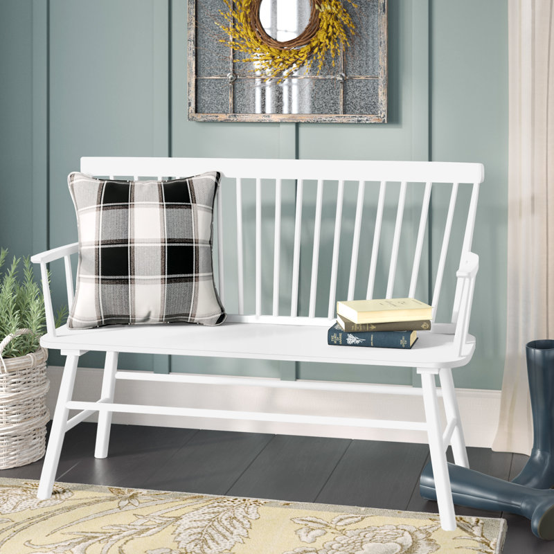 Karlovy Wood Bench, Stark White