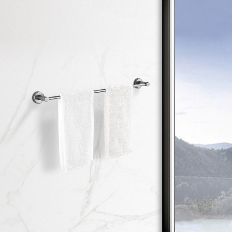 Ensemble de quincaillerie de salle de bain, ensemble de 3 serviettes en aluminium réglables pour salle de bain 16-27 pouces Thicken Space
