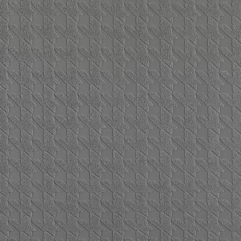 Sparta Houndstooth Textured Stretch Fit Elastic Dining Chair Slipcover, Gray Polyester