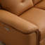 Ensemble de salon inclinable électrique en cuir 3 pièces avec fauteuil inclinable, causeuse et canapé avec port USB-1619359452