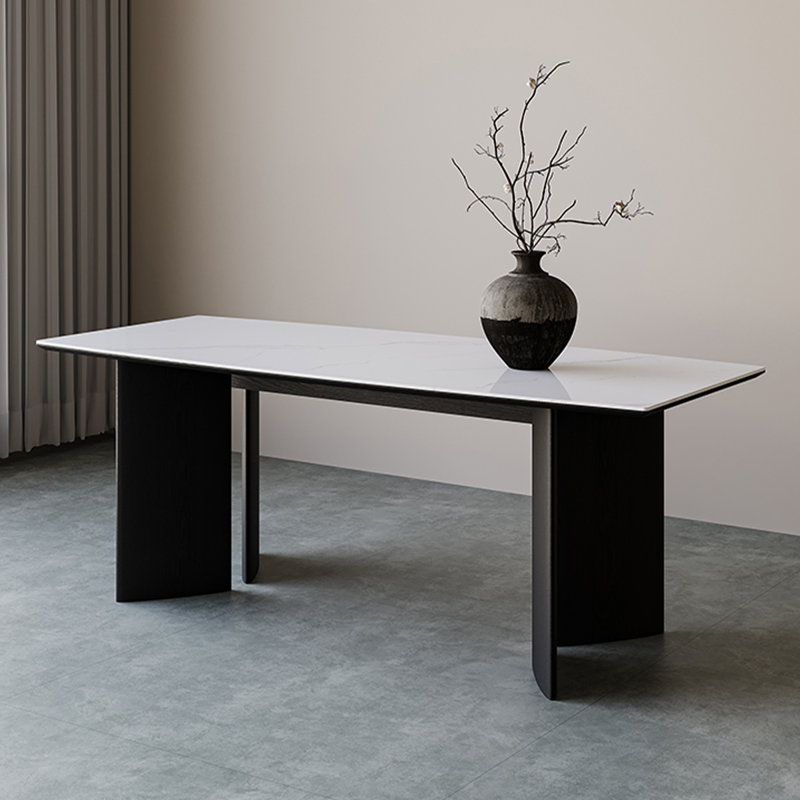Tables de salle à manger 86,61 po, Blanc, 29.53"H x 86.61"L x 33.46"W